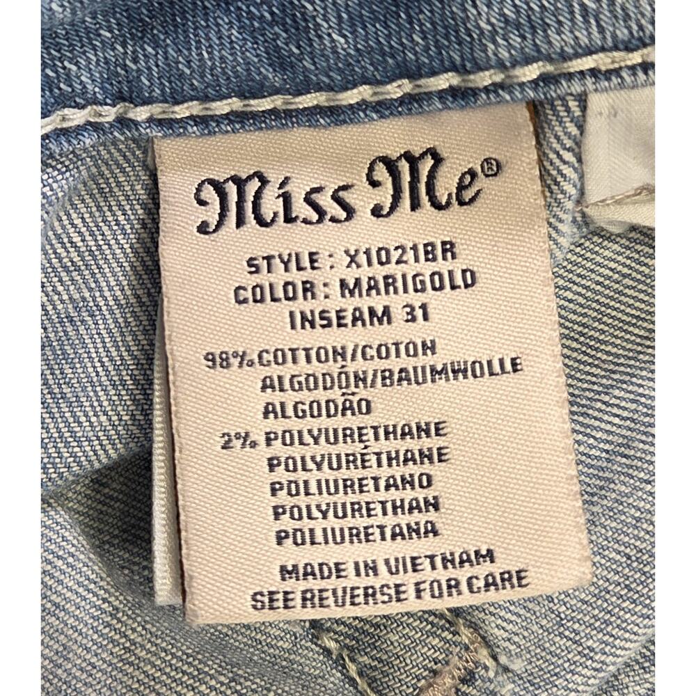 Miss Me Jeans Women's Measures 30x28 Bootcut M Series Thick Embroidered - Picture 11 of 13